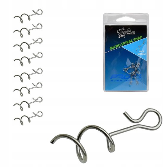 Merkloze Micro Spiral Snap Connector - M (20 mm) - 8 Stuks