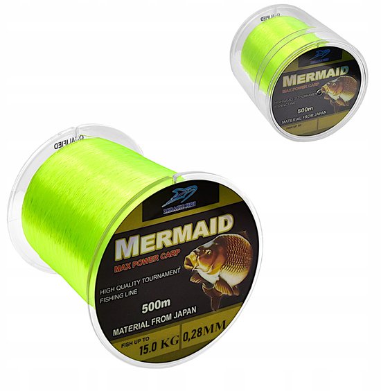 Mermaid Carp Vislijn 0,28mm 15kg 500m - Hoge Kwaliteit Visdraad