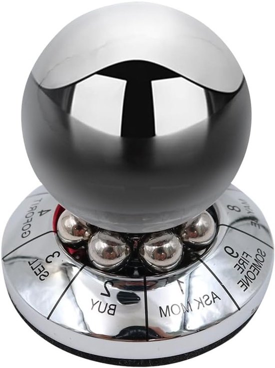 Metaal Beslissingsbal voor Stressverlichting, Spinner voor Kantoor en Decoratie, Perfecte Verjaardagscadeau voor Iedereen