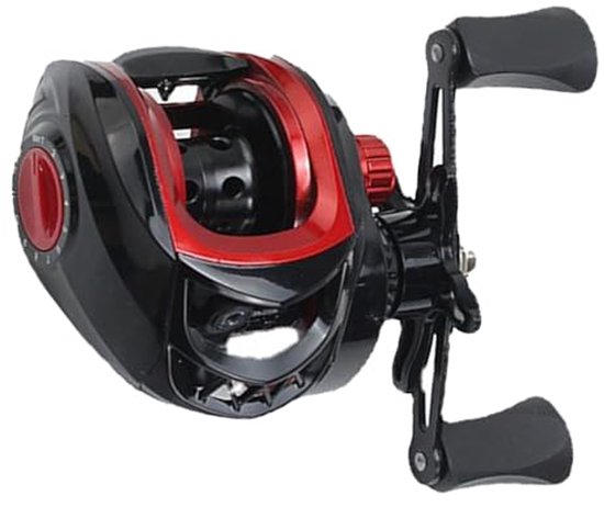 Metal Baitcasting Reel, Long Cast Spool 7.2:1 Gear Ratio Baitcaster Fishing Reel for Saltwater Freshwater Fishermen van Merkloos