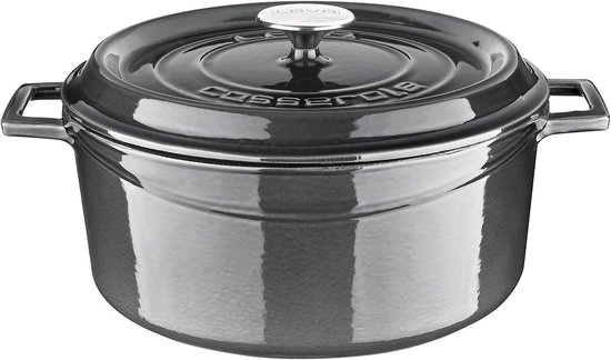 Metal Premium Range - Gegoten Ronde Pan, 28 cm, Majolik Grijs