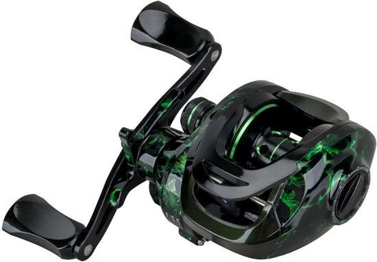 Metalen Baitcasting Reel 7.2:1 met Magnetische Rem - Verstelbare Visserij Reel voor Zoutwater en Zoetwater met Fine-Tuning Knop en 20 Niveaus