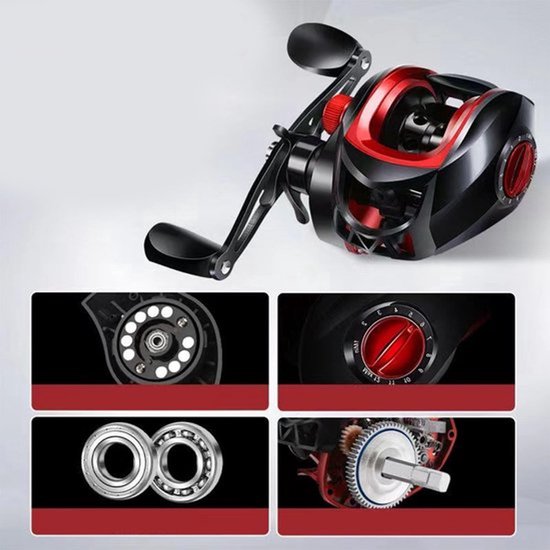 Metalen Baitcasting Reel - Hoogwaardige Visserij Reel voor Zoet en Zoutwater