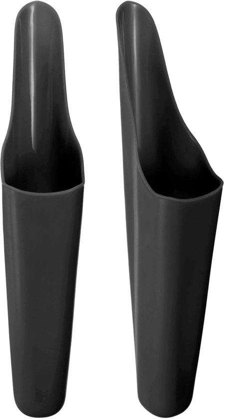 METERXITY Set van 2 bonsai grondschepjes, plastic tuingrond scheppen emmer schop potschoppen voor verplanting/bloemen planten/planten succulent, kleurrijk klein tuingereedschap [zwart]