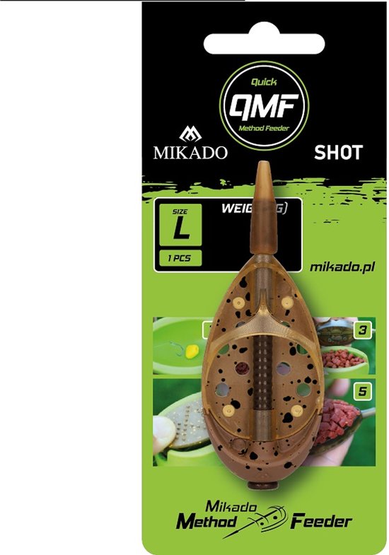 Method Feeder Shot Q.M.F. System | Mikado | L | 40 g | Quick Change Voerkorf