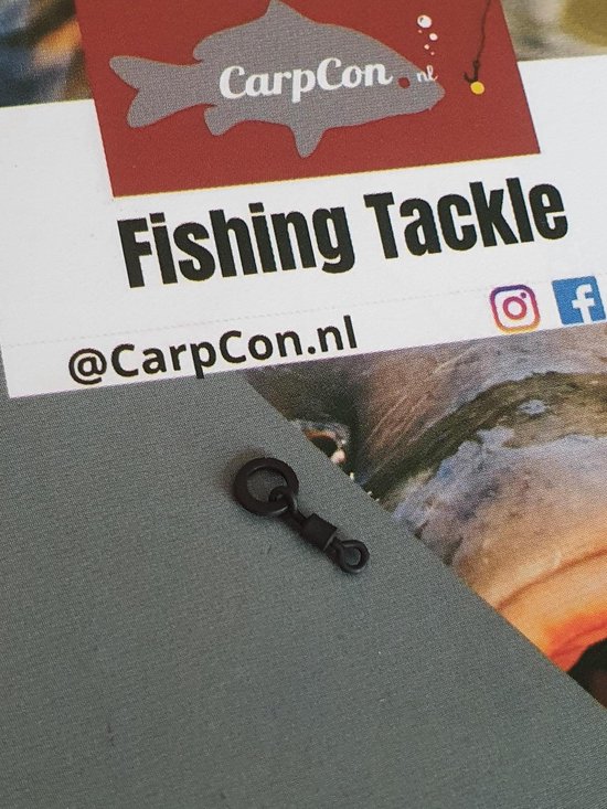Micro Ring Swivel - Size #20 - 10 stuks - Karper Rigmateriaal - Onderlijnmateriaal - Mini Wartel voor D-Rig, Multi Rig, Chod Rig, Ronnie/Spinner Rig - Vissen