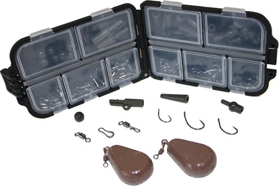 Mijn Eerste Karper End Tackle Set – Rig Knoop Onderlijnenset Onderlijnenmateriaal Karpervissen van Merkloos