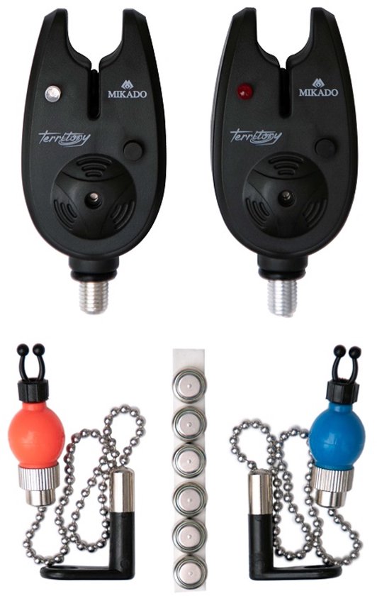 Mikado Beetmelder Set Karper – 2 Beetmelders met Hangers – Karpervissen Alarm Set van Merkloos