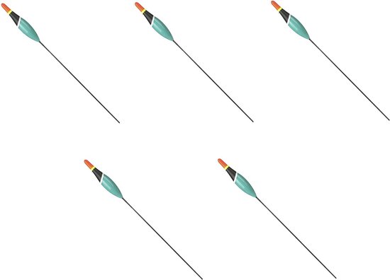 Mikado - Dobbers - 5 stuks - 1 gram - Groen - Dikke Antenne van Merkloos
