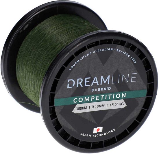 Mikado Dreamline Competition Gevlochten Vislijn 3000 M Groen 0.080 mm van Mikado