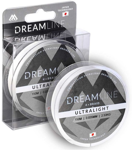 Mikado Dreamline Ultralight Gevlochten Vislijn 150 M Wit 0.035 mm van Mikado