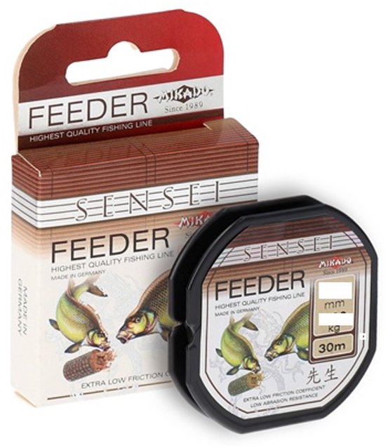 Mikado Feeder Vislijn 0.14 mm 30m – Nylon Lijn voor Brasem & Witvis – 3.3kg