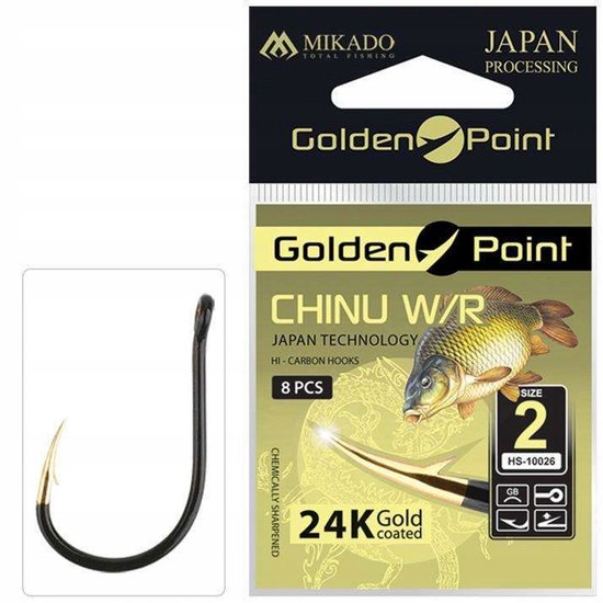 Mikado Golden Point Chinu Haken #6 - 24K gouden coating