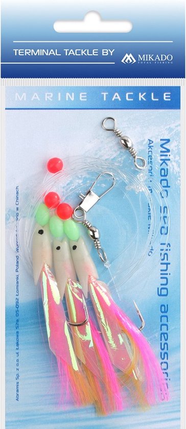 Mikado Hokkai Rig 3/0 – Zeevis Onderlijn – 5 Haken – Kabeljauw Makreel Tuig van Merkloos