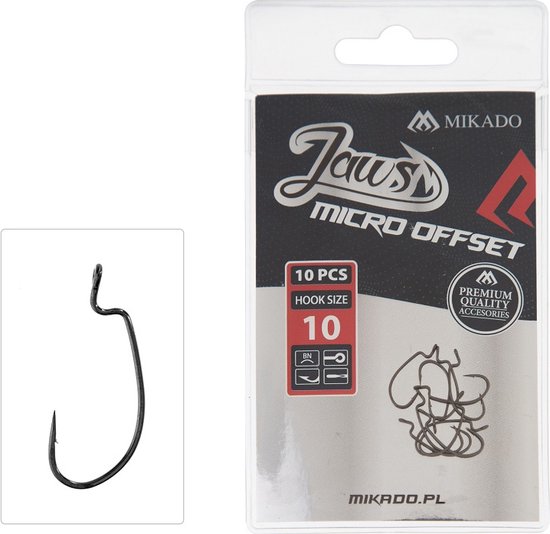 Mikado Hook Jaws Micro Offset NO 10 - 10 pcs. van Mi