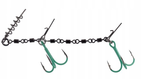 Mikado Jaws Double Evo Stinger Fluo 12cm 35kg - Sterk & Scherp