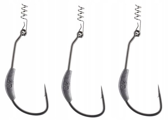Mikado Jaws Offset Haken met Lood 2/0 5g - 3 stuks