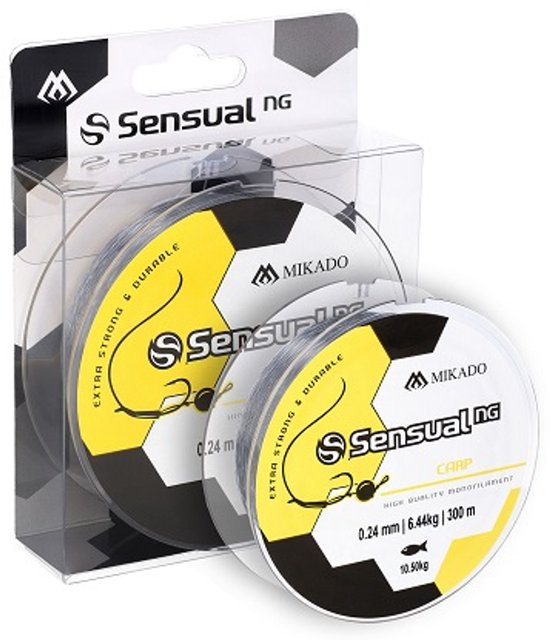 Mikado Karperlijn 0.38 mm – Nylon Vislijn 25 kg – Transparante Visdraad 300 m voor Karpervissen