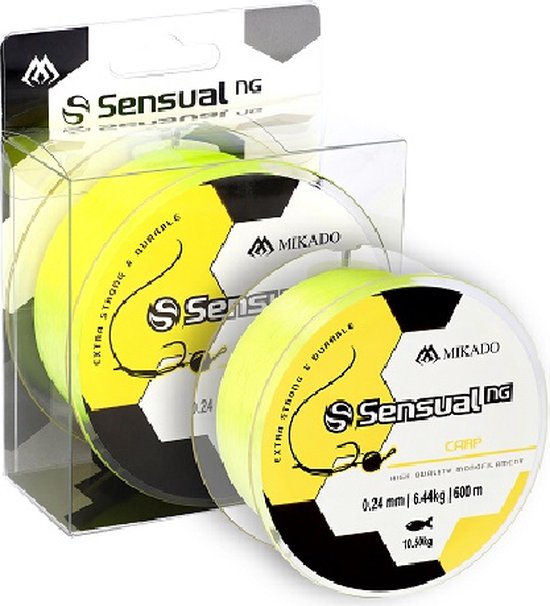 Mikado Karperlijn 0.45 mm – Nylon Vislijn 30 kg – 600 m Geel – Sterke Karper Visdraad
