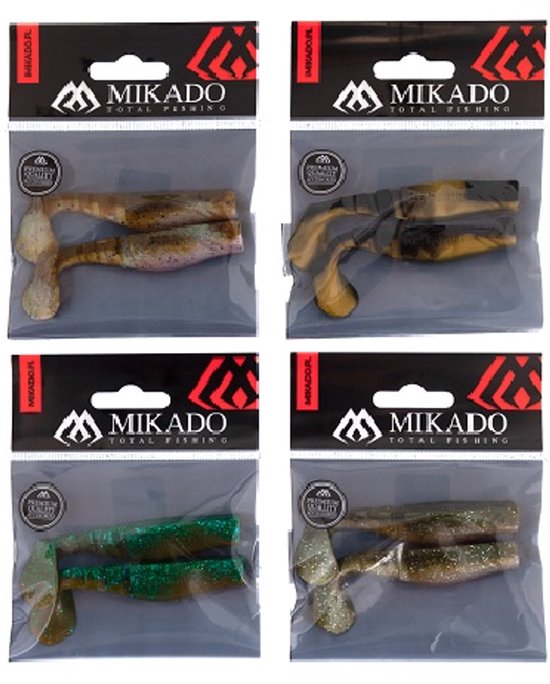 Mikado | Kunstaas | Fishunter II | 9,5cm/Fantasy MIX | 2 stuks | Aas/Kunstvliegen | spinvissen van Mikado