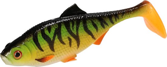 Mikado Kunstaas Roach 15cm Natural Perch - 2 stuks - Softbait Shad voor Snoek & Grote Roofvis - Realistische Lure