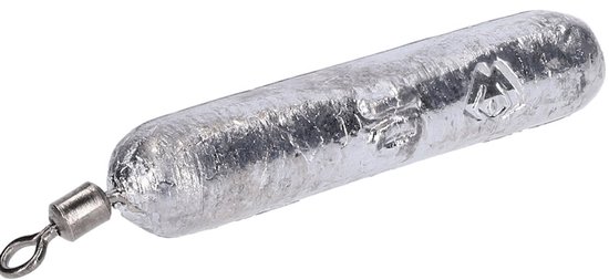 Mikado | Lood | Cilindrisch met Wartel | 15g | 2 stuks | Lead | Cylindrical with Swivel van Mikado