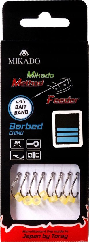 Mikado Method Feeder Rig met Bait Band - Haakmaat 10, 0,23 mm