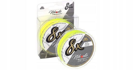 Mikado Nihonto Octa Braid 0,28 mm 10 m Fluor Geel Vislijn van Merkloos