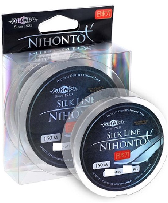 Mikado Nihonto Silk Line – 0.26 mm – 8.40 kg – 150 m – Feeder Monofilament Lijn