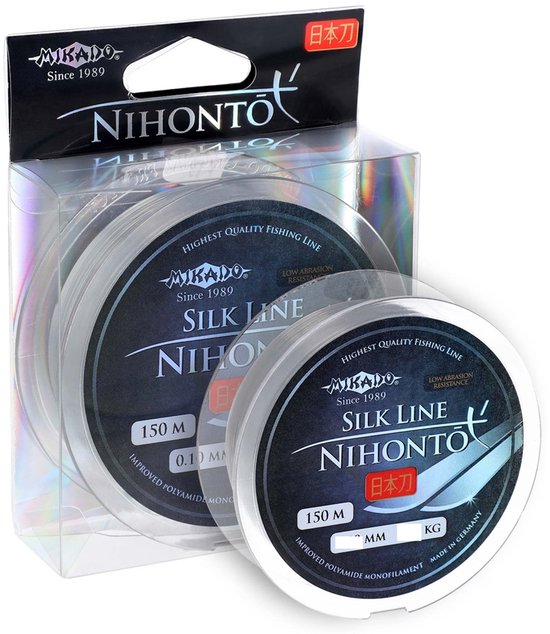 Mikado Nihonto Silk Vislijn 0,28 mm – Nylon Monofilament – 9,3 kg – 150 m – Feeder