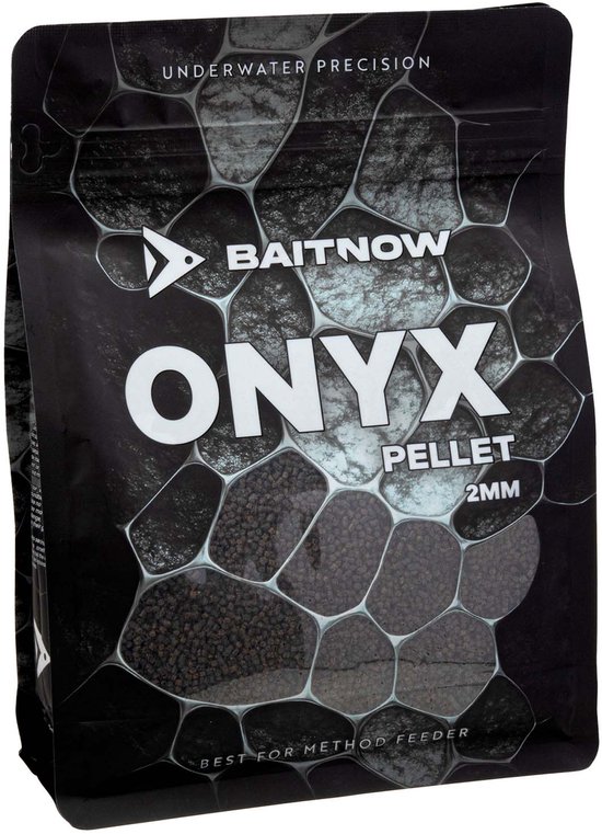 Mikado Onyx Method Feeder Pellets 2mm 800g – Zwarte Fishmeal Pellets voor Karper & Brasem – Sea Fish