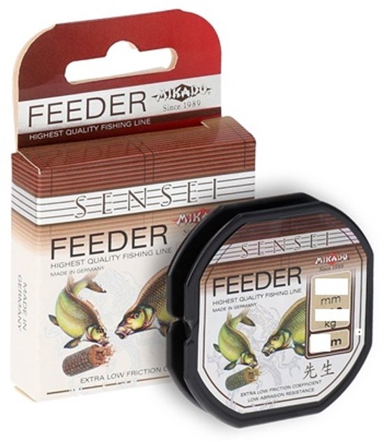 Mikado Sensei Feeder Vislijn 0,16 mm – Monofilament – 4,3 kg – 150 m – Feeder & Witvis van Merkloos