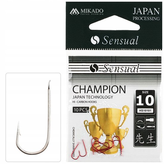 Mikado Sensueel Kampioen Haken 10 met Lood - Nikkel