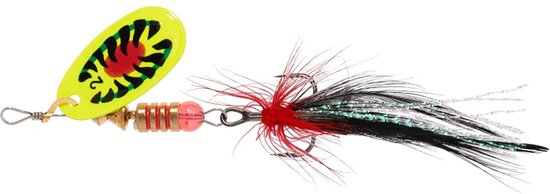 Mikado Spinner Blaster 2 – 4 g – Zilver – Baars Forel – Kwast – 1 stuk