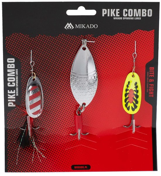 Mikado Spinner Set Snoek - Hoogwaardige Spinners voor Snoekvissen van Mikado