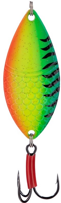 Mikado Spoon Alga 5,2 cm – 12 g – Firetiger – Roofvis Kunstaas - Kunstaaslepel van Mikado