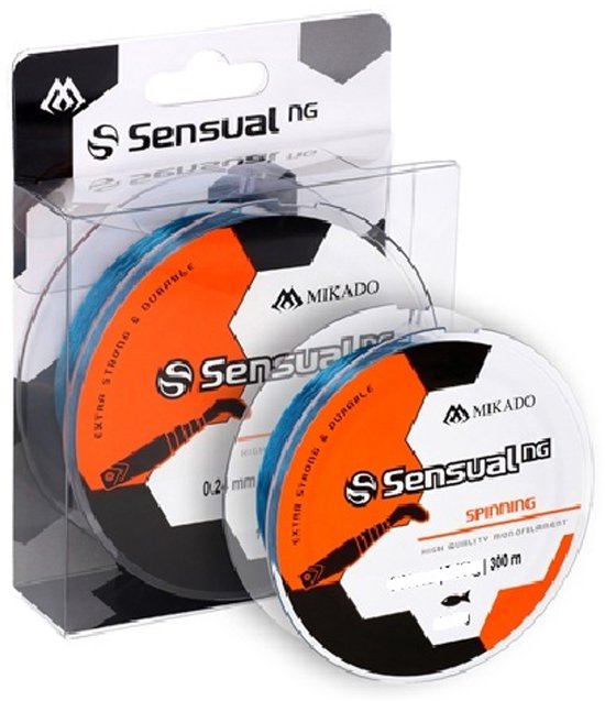 Mikado Vislijn Sensual N.G Spinning 0.12mm 2.5kg 300m - Nylon - Blauwe Spinlijn van Merkloos