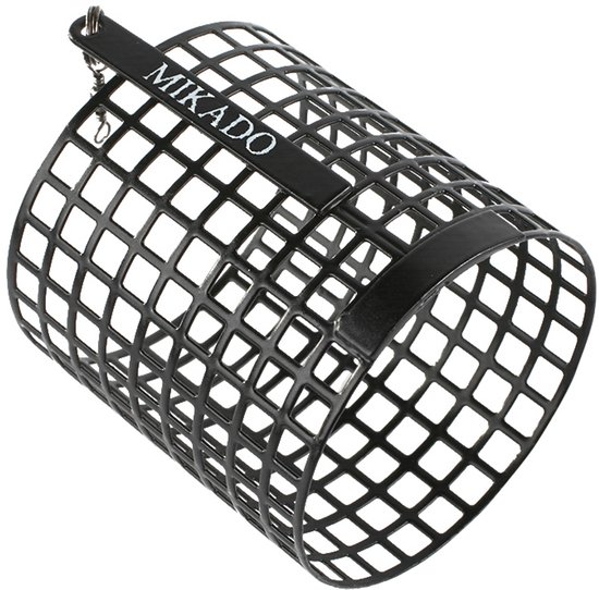 Mikado Voerkorf Rond Groot 49x57 mm – Loodvrij – Feeder Korf – Zinc Voerkorf – Zwart – Voor Feeder Vissen