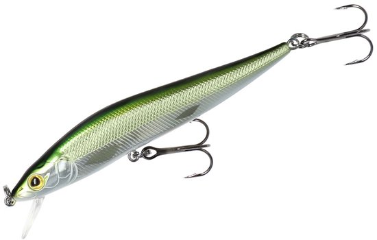Mikado Wobbler 11cm – Twitchbait voor Snoek & Snoekbaars – Fishunter Ghost Olive Bleak – Neutraal Kunstaas