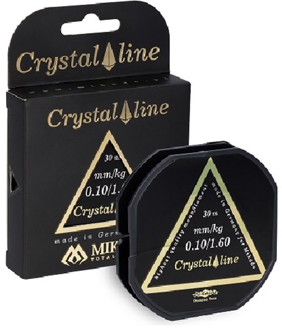 Mikadolijn | Vislijn | Line Crystal | 0,18mm/4,75kg/30m | Made in Germany | Uv-bestendig | Uitbreidbaarheid van 17 naar 26% | 0.18mm | 30m | Transparent van Mikado