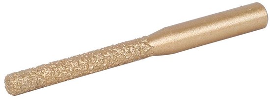 Milling Bits voor Quartz en Marmer Snijden - 6.4 x 5 x 65mm, Rechte Schacht, Gehard Gereedschap