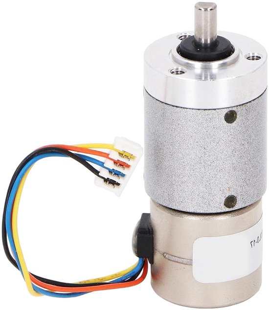 Mini Gear Motor - Stepper Motor - Automatisering Kantoor - Roestvrij Staal - 75g - Zilver