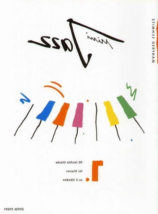 Mini Jazz Piano Stukken - Jazz Pianomuziek Heft - Pianoles Spelen - 50 Leichte Stukken - 30.5 x 23 cm