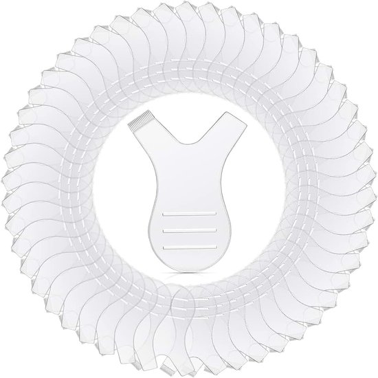 Mini Y-vorm wimperborstelkam 50 stuks transparante siliconen enten wimpers lift separator voor wimpers permanent staven verlenging opruimingsbenodigdheden