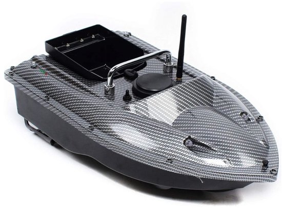 MIRA® Voerboot Karper – Voerboot Met 1,5 Kg Laadvermogen – Inclusief Accu - Zwart - 49cm x 27cm x 16cm