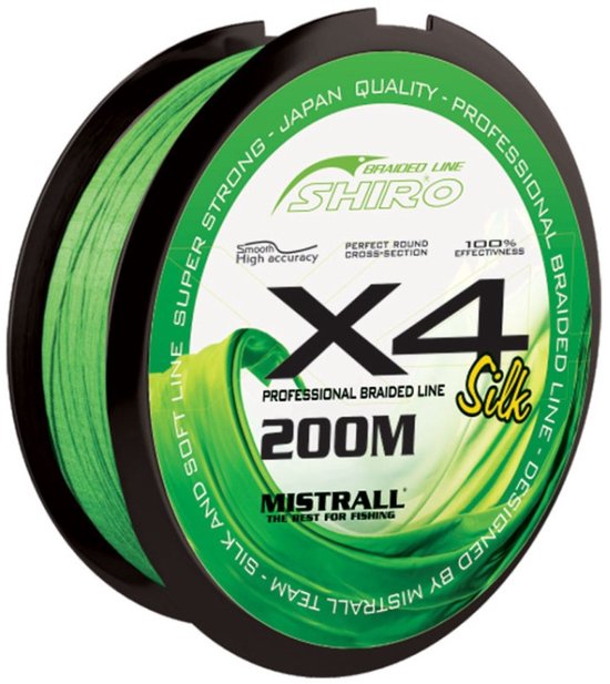 Mistrall Gevlochten Lijn 0.13 mm 200m – Groene Braid Vislijn – Sterke Vlechtlijn
