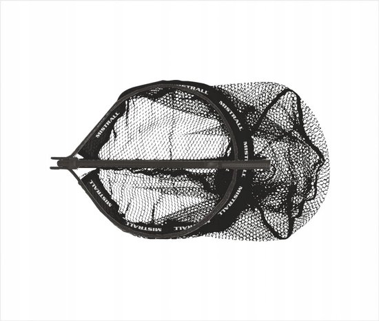 Mistrall Visnet Opvouwbaar Rubber 1,35m - Vizieraccessoire van Merkloos