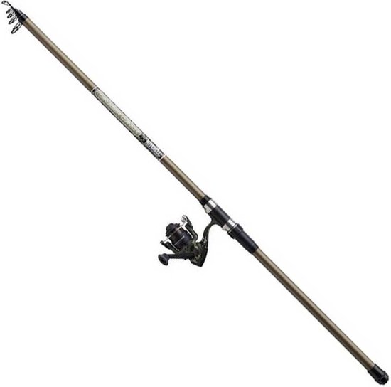 Mitchell Tanager Camo Ii Light Strong Tele Draaiende Combo Zilver 3.00 m / 15-50 g