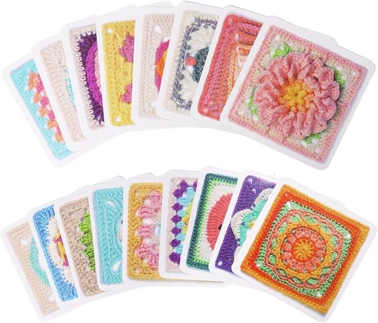 Mix en Match Haakpatronen voor Granny Squares - 50 Ontwerpen met Foto's en Tekst voor Beginners en Gevorderden