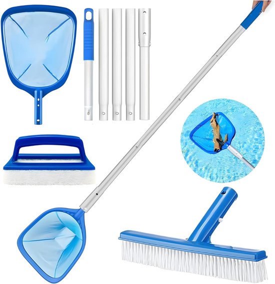 MMM® Zwembad Schepnet - Zwembad Net - Schepnet - 157.5 cm - met Telescoophandgreep van Merkloos